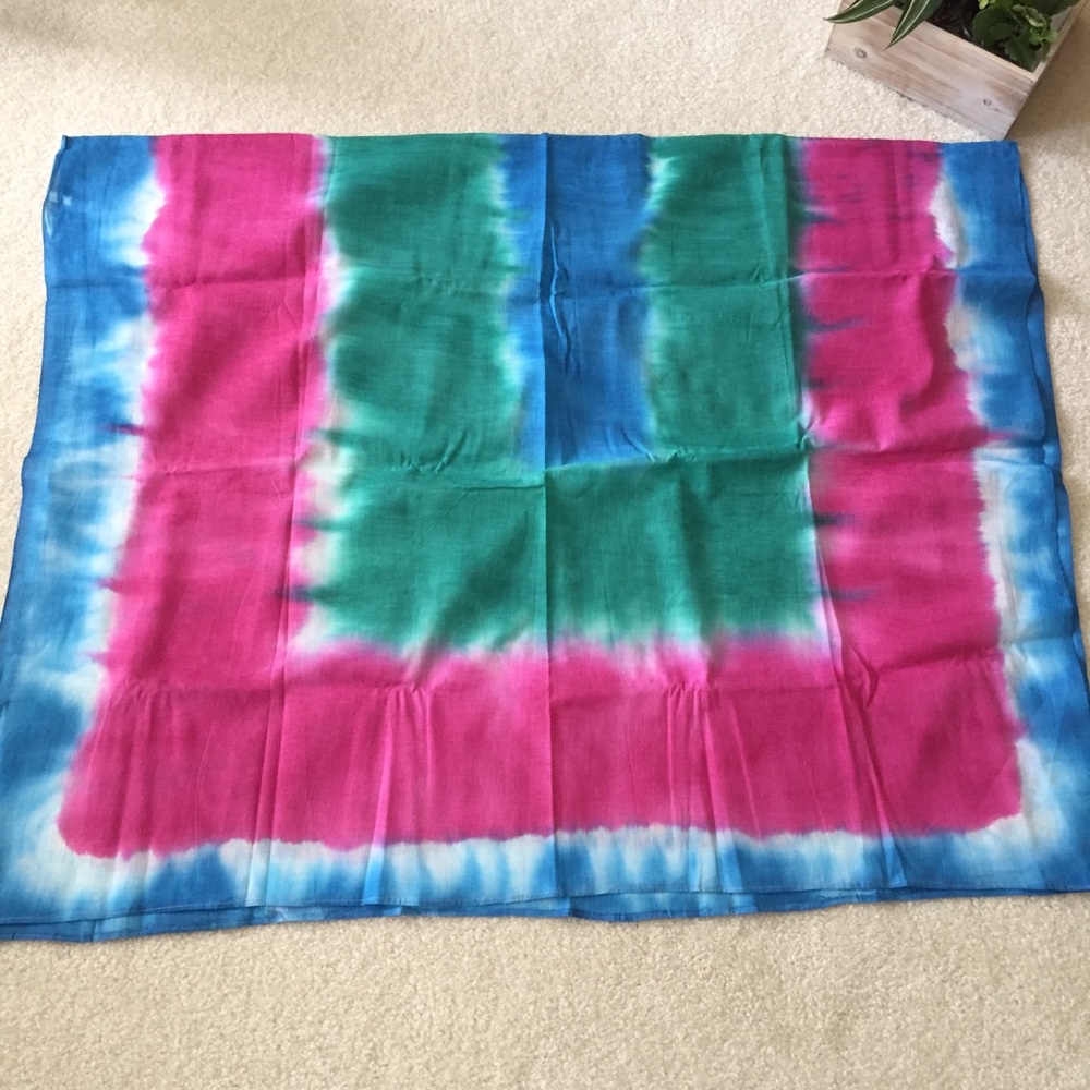 Tie Dyed Sarong Coverup Home Accent Wall Hanging